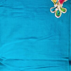 Embroidered work cotton saree